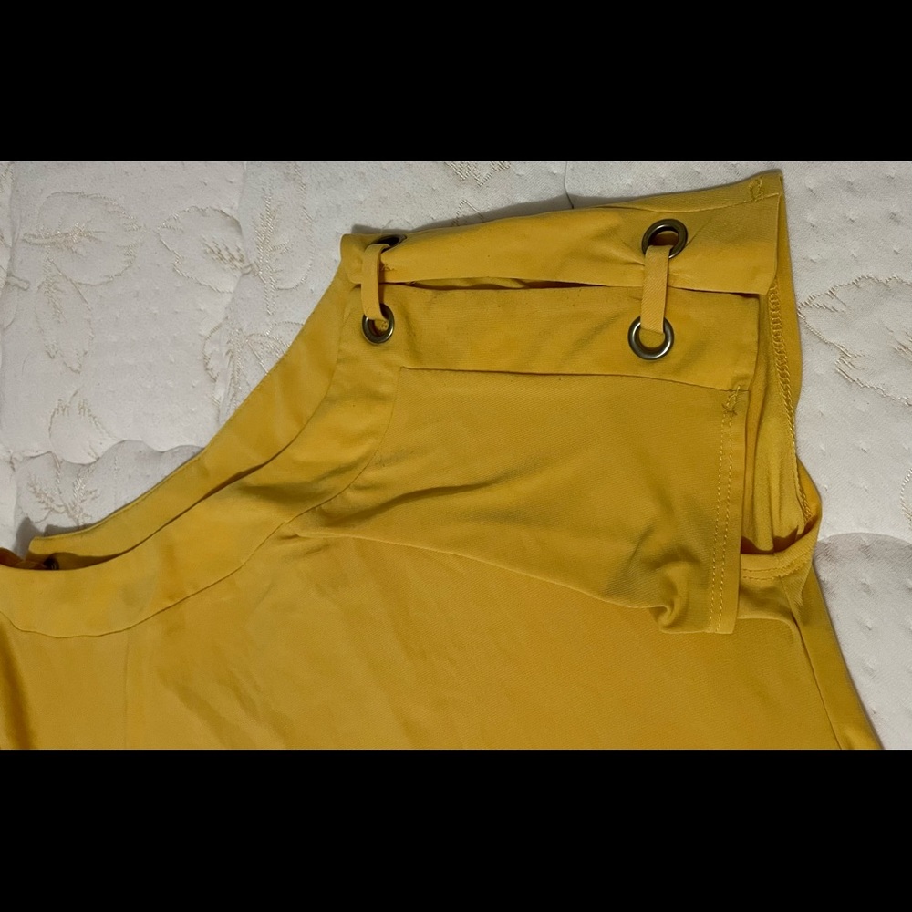 Women’s mustard color blouse